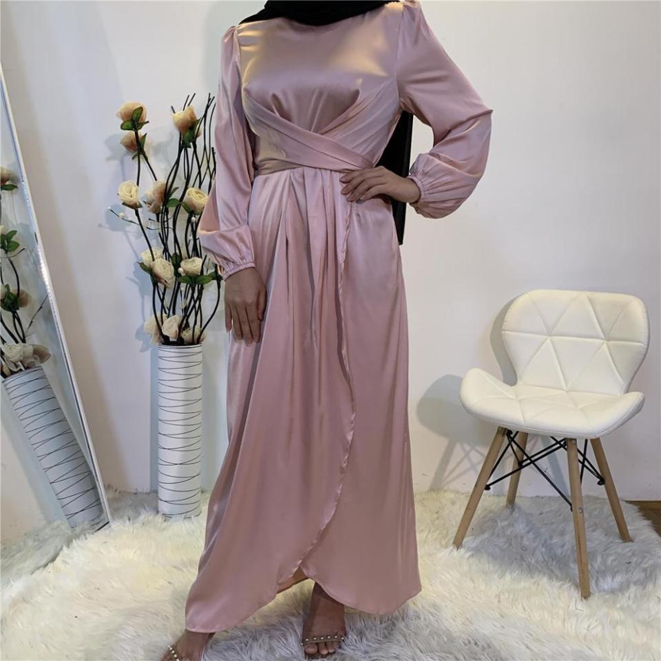 Robe Abaya nabira rose