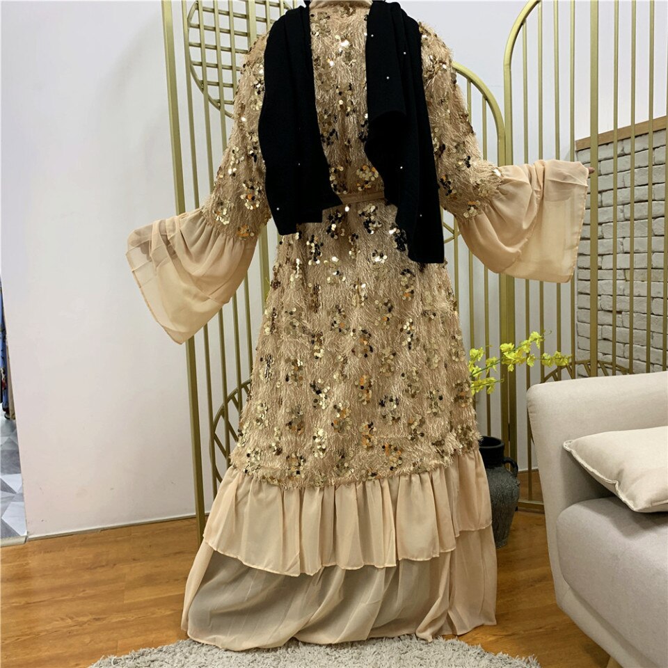 beige abaya