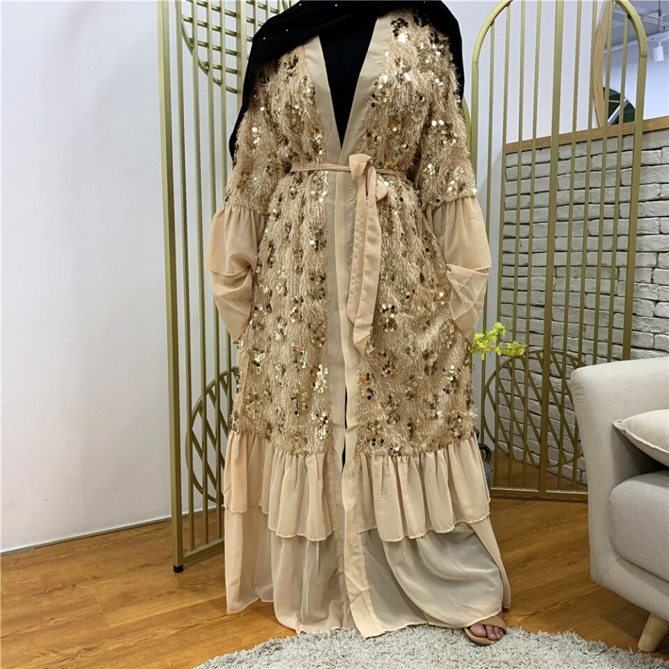 beige abaya – Image 5