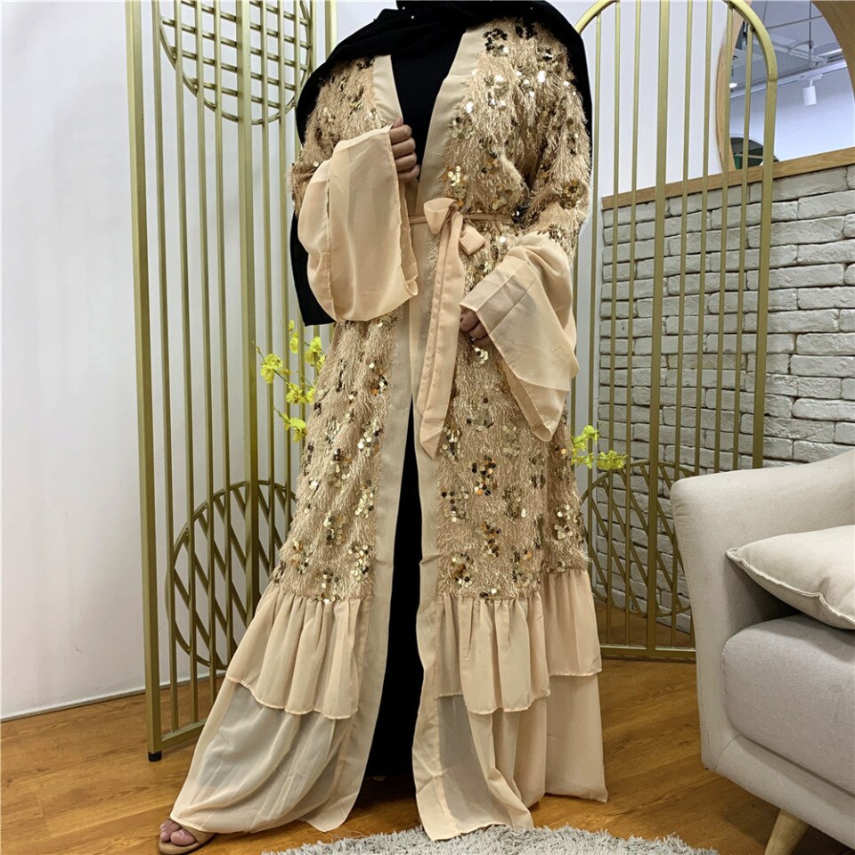 beige abaya – Image 4