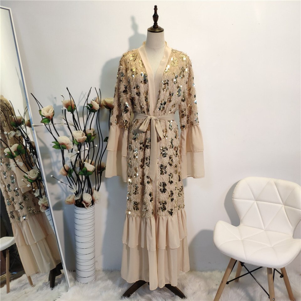 beige abaya – Image 3