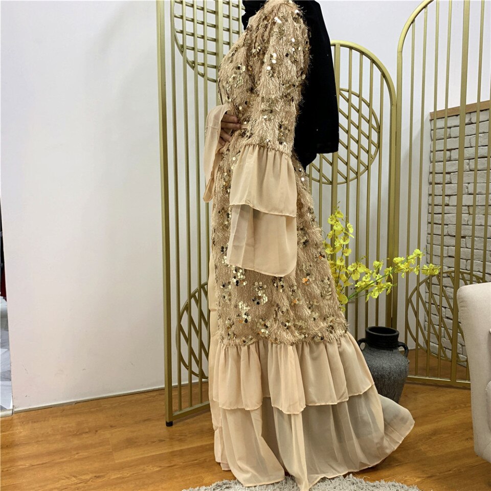 beige abaya – Image 2