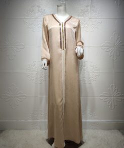 djellaba jaune champagne