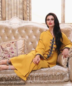 djellaba maison femme en satin -  sablier