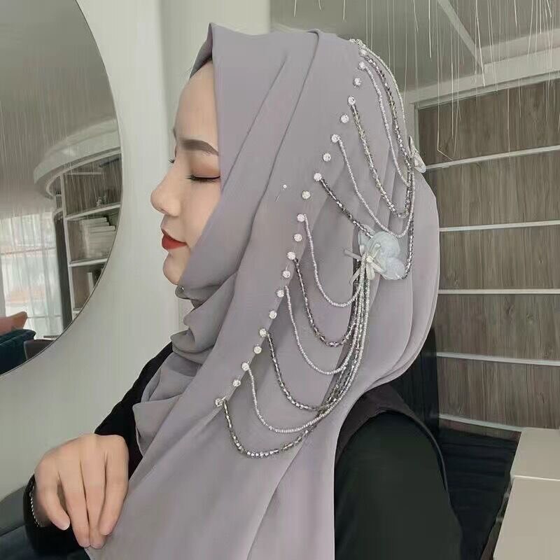 foulard hijab en soie