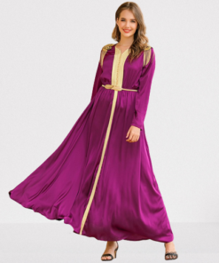 djellaba violet pas cher