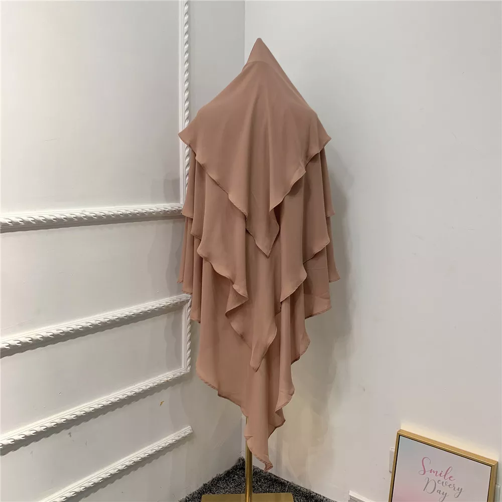 long khimar 3 voiles