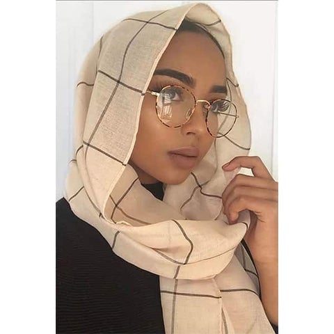 hijab rond avec couverture avant
