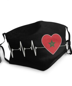 masque visage en tissu marocain, marocaine à la mort