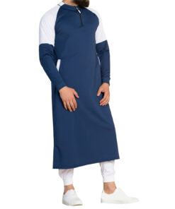 djellaba homme bleu