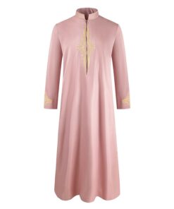 djellaba homme 2021 de couleur rose