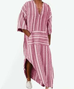 djellaba rose pour homme