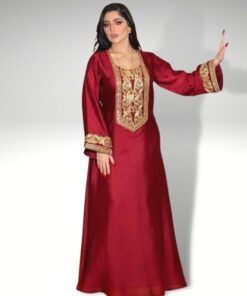 djellaba marocain rouge