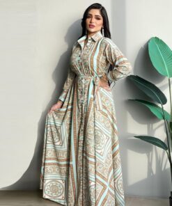 djellaba femme bleu turquoise - AVANA