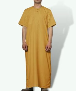 djellaba de couleur jaune pour homme