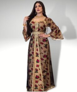 djellaba jaune moutarde