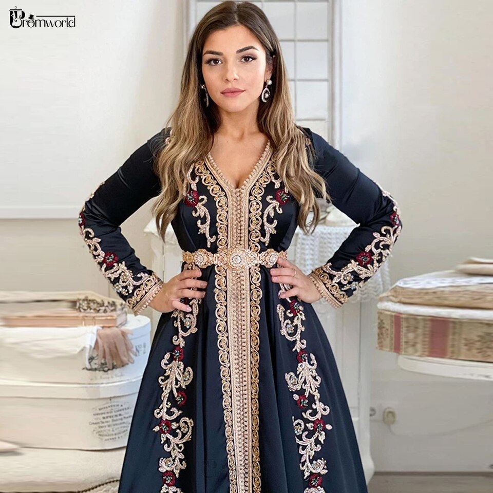 caftan bleu nuit navy