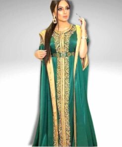 caftan henné vert