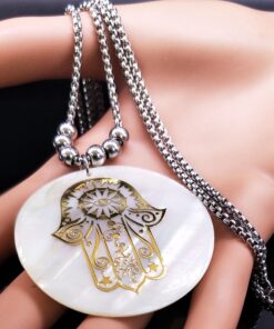 main de fatma plaqué or pour femme