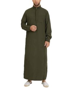 djellaba homme vert
