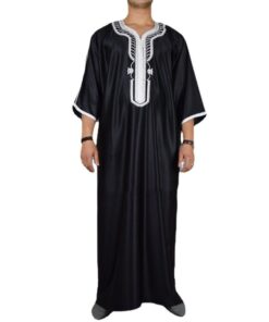 djellaba noire pour homme
