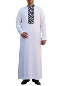 djellaba homme de luxe blanche