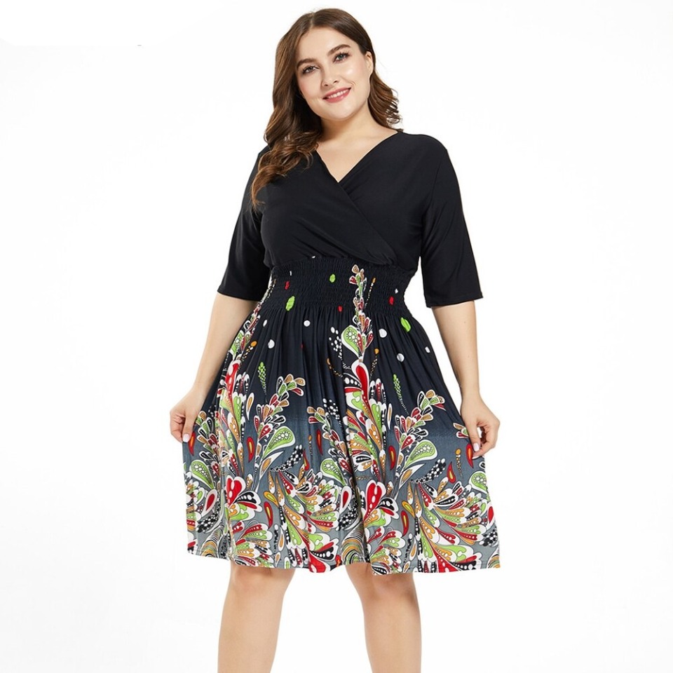 Robe mi longue fleurie – Image 3