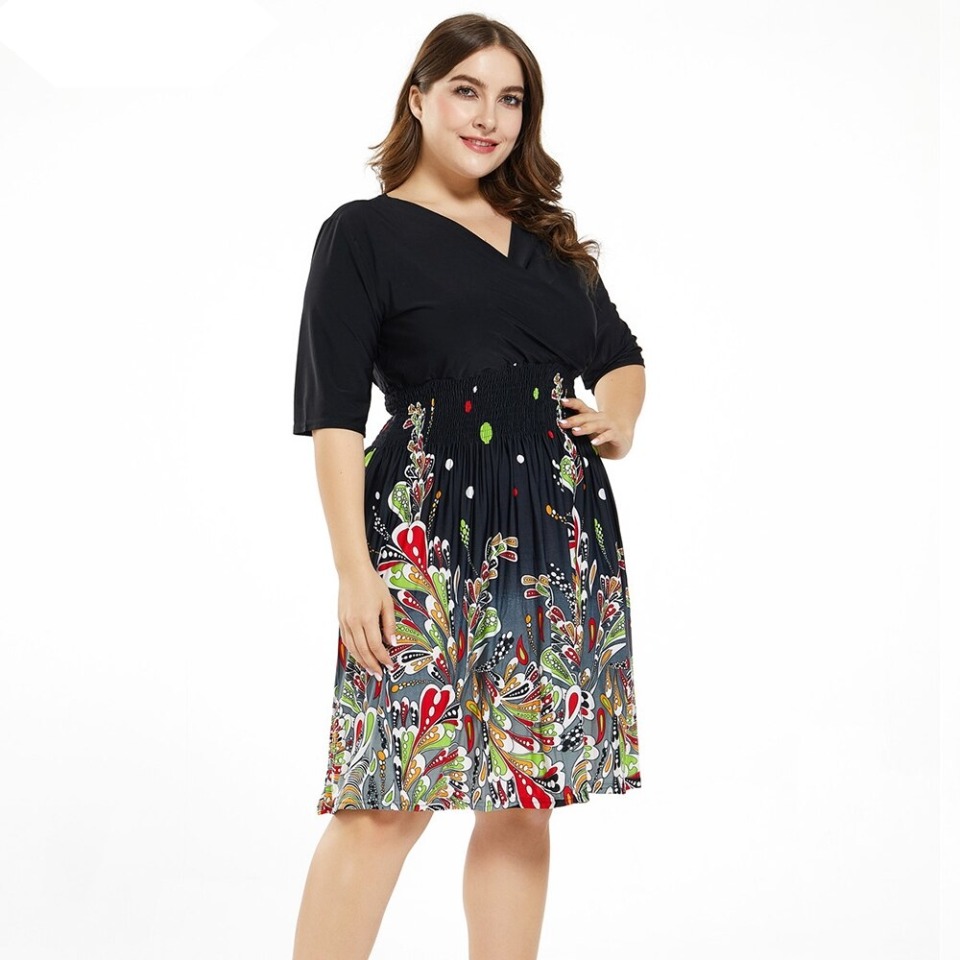 Robe mi longue fleurie – Image 5