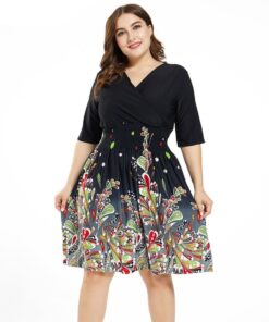 Robe fleurie mi-longue