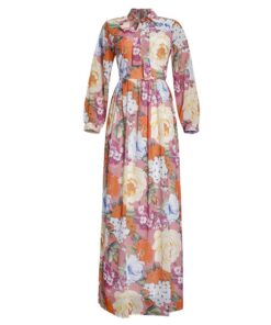 Robe a fleurs longue