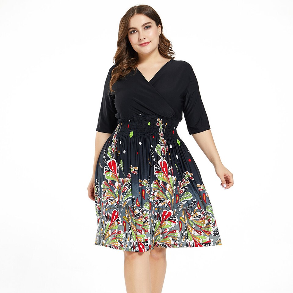 Robe mi longue fleurie – Image 2