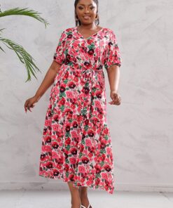 Robe Rose Fleurie