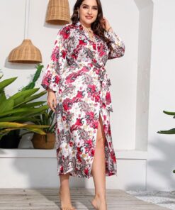 Robe Fleurie Manche Longue
