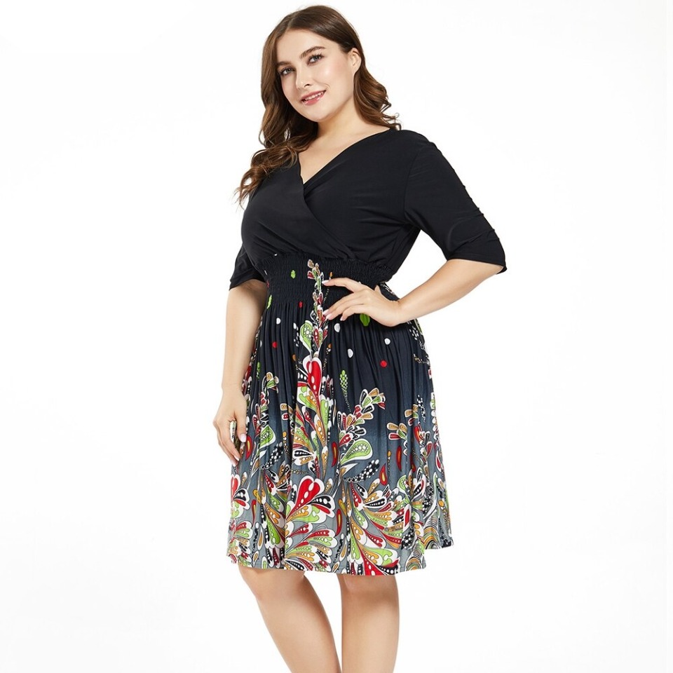 Robe mi longue fleurie – Image 4